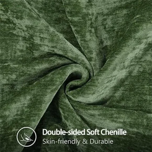 Spring Chenille Soft Cozy Throw Pillow Covers 18x18 Set of 2, Modern Farmhouse - Picture 3 of 7